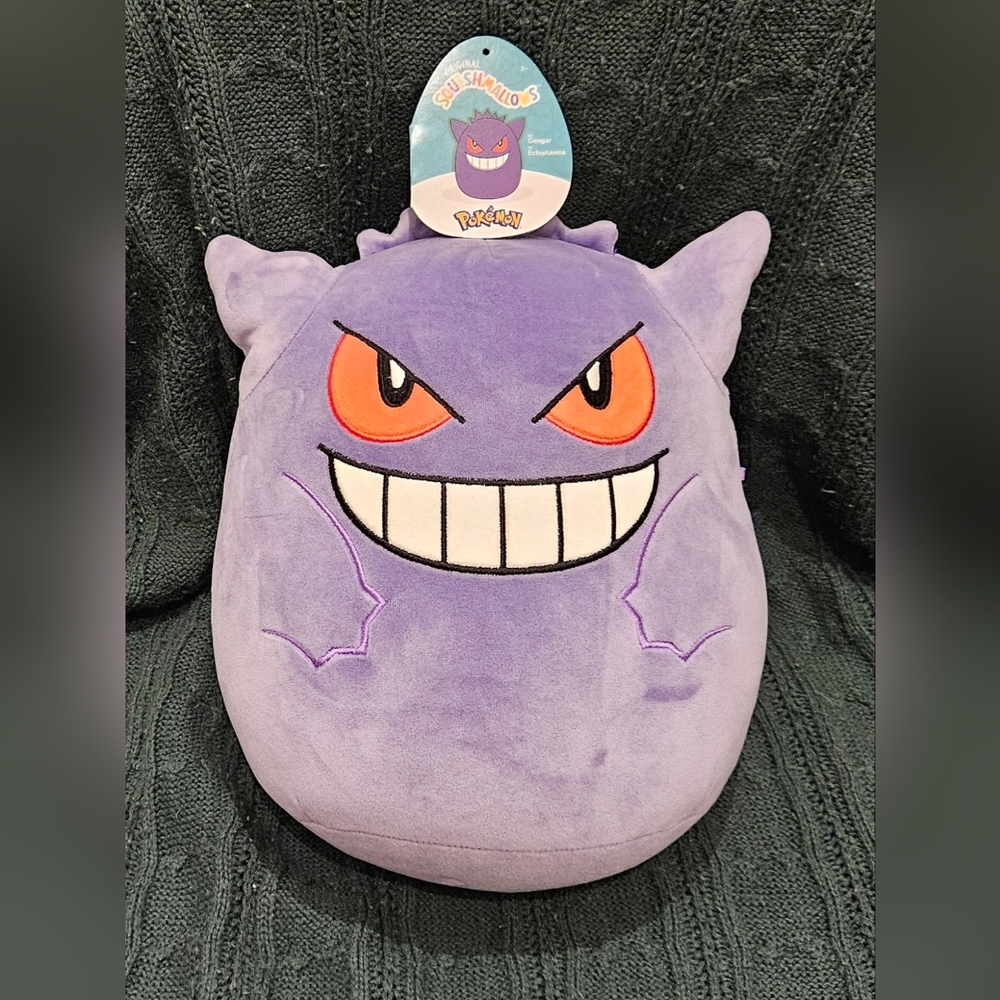 Gengar Pokémon Squishmallow 10"